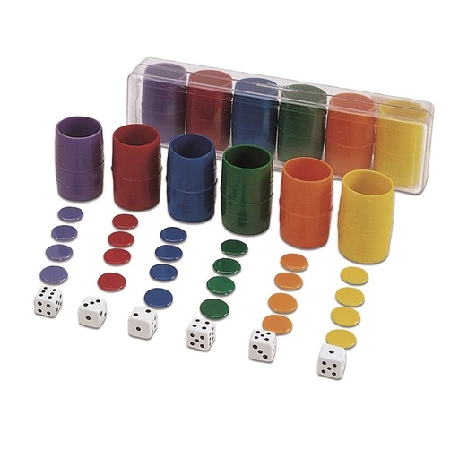 [074/6] Accesorios Parchís 6 Jugadores Caja Plástico Cayro