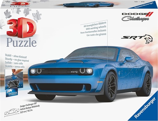[11283 8] Puzzle 3D Midi 108 piezas -Dodge Challenger SRT- Ravensburger