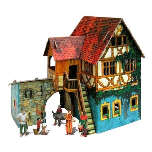 [284] Kit Construcción Cartón -Casa de Pescadores- Clever Paper