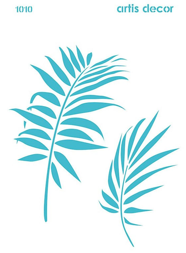 [1421001010] Plantilla Stencil 20 x 28,5 cm. -Palma- Artis Decor