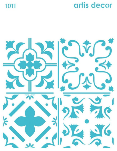[1421001011] Plantilla Stencil 20 x 28,5 cm. -Hidráulico- Artis Decor
