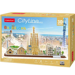 [MC256H] Set Construcción -Barcelona- Cubic Fun 3D -City Line