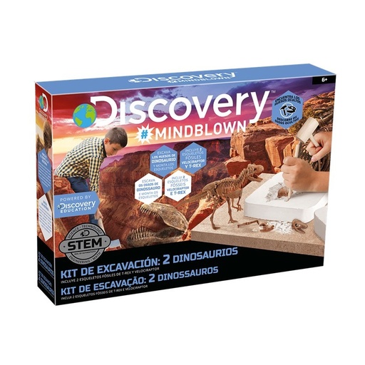 [6000445] Kit Excavación 2 Dinosaurios Discovery Kids