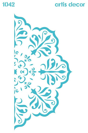 [1421003008] Plantilla Stencil 30 x 40 cm. -Mandala Flor- Artis Decor