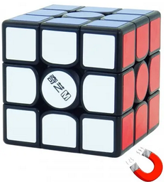 [718437] Cubo 3x3 M Pro Negro Magnético Qiyi