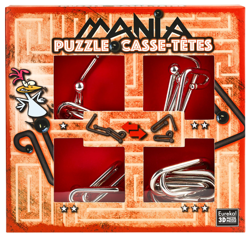 [473202] Set 4 Rompecabezas Metal -Puzzle Casse-Têtes- Eureka