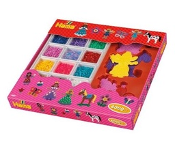 [3063] Caja Iniciación 6000 piezas + Accesorios Hama Midi