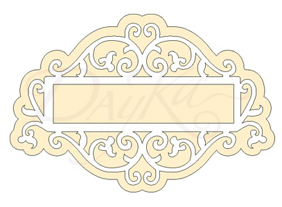 [DECO-018] Etiqueta Filigrana 9,5 x 6,5 cm. Dayka