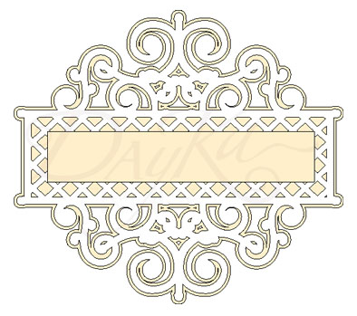 [DECO-019] Etiqueta Filigrana 11,5 x 10 cm. Dayka