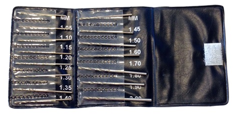 [11502] Juego 15 Mini Brocas 1,05 - 2,00 mm. HSS