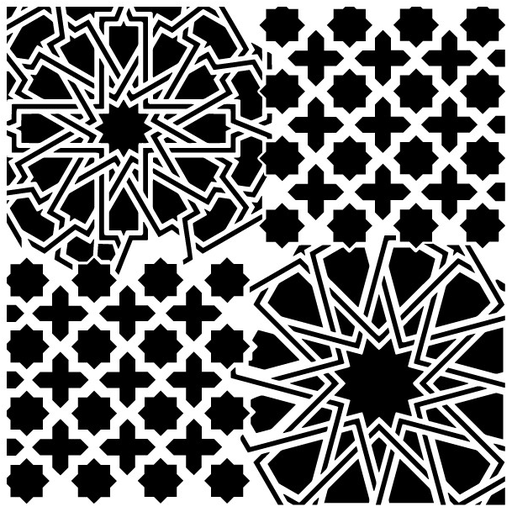 [GCSS011] Plantilla Stencil 25 x 25 Home Decor -Grunge Midi- Cadence