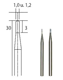 [28320] Brocas / Fresas Metal Duro 1,0 / 1,2 mm. (2 pzs.) Proxxon