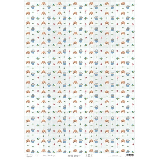 [1419600120] Papel Cartonaje 50 x 70 cm. -Candy Bar Boy- Artis Decor