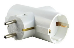 [80090] Base Adaptador 3 Tomas Tierra 16A/ 250V Blanco