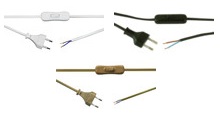 Cable 2 mts. Con Interruptor Unipolar y Clavija 2A