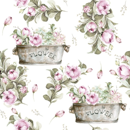 Servilleta 33 x 33 cm. -Peony Flower Boxes-