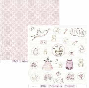 [SCP-017] Hoja Scrap 30,5 x 30,5 cm. -De Paseo (Rosa)- Dayka