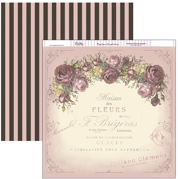 [SCP-092] Hoja Scrap 30,5 x 30,5 cm. -Maison des Fleurs- Dayka