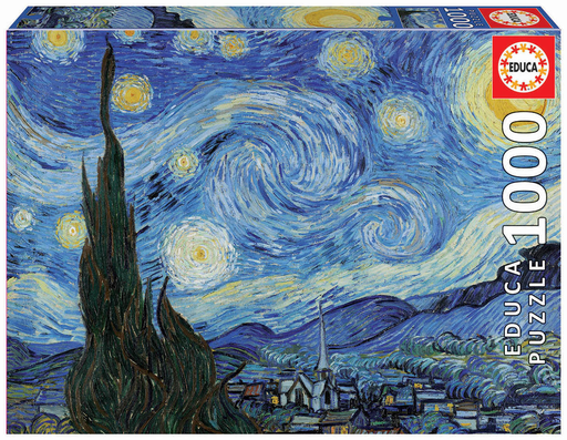 [19263] Puzzle 1000 piezas -Noche Estrellada, Van Gogh- Educa