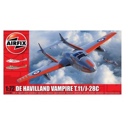 [A02058A] Avión 1/72 -De Havilland Vampire T.11 / J-28C- Airfix