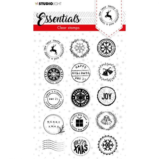 [SL-ES-STAMP92] Sellos Acrílicos -Sellos Navidad- (15 pzs.) Studio Light