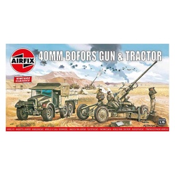 [A02314V] Vehículo + Cañón 1/76 -Tractor + Bofors 40 mm.- Airfix