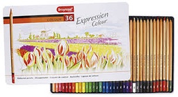 [60312036] Caja Metal 36 Lápiz Color Expression Bruynzeel