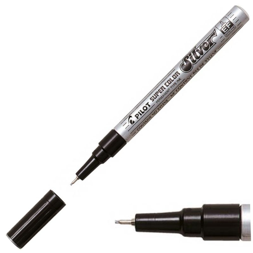Rotulador / Marcador Permanente Plata SC-S-EF Extra Fino Pilot