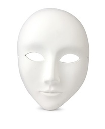 [ALA 4516] Máscara Lisa 12 cm. Escayola
