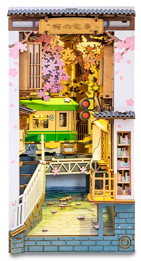 [TGB01] Kit Diorama Book Nook Librería -Sakura Densya- Rolife Robotime