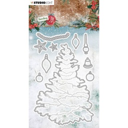 [SL-SJ-CD51] Troquel / Cortador -Arbol Navidad- (10 pzs.) Studio Light