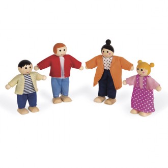 [08506592] Set 4 Personajes Casa Muñecas Janod