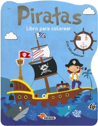 [S3439003] Libro Colorear y Pegatinas -Piratas- Susaeta