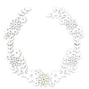 [DECO-112] Corona Flores 13 x13 cm. Dayka