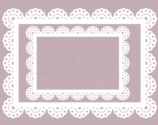 [DECO-144] Marcos Blonda 17,5 x 13,5 cm. (Set 2 pzs.) Dayka
