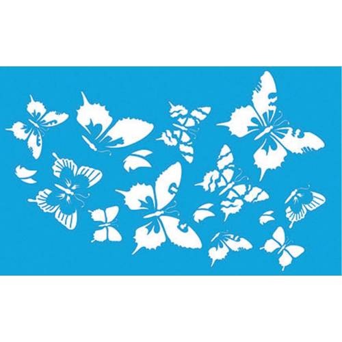 [1420901008] Plantilla Stencil 21 x 34,5 cm. -Mariposas- Artis Decor