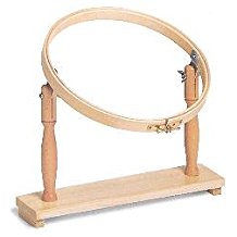 Bastidor Circular Bordado Madera con Soporte