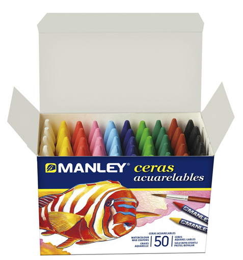 [MNQ00450] Estuche Ceras Acuarelables Manley Surtido