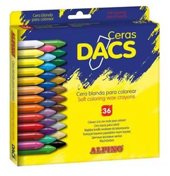 [DA050300] Estuche Ceras 36 Colores Dacs Alpino