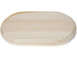 Peana Madera Pino Natural Ovalada