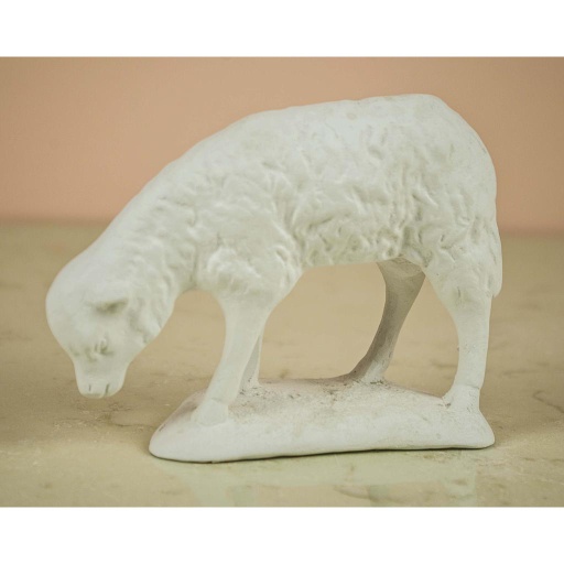 [ALA B-011] Oveja de Pié 10 cm. Escayola