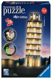 [12515 9] Puzzle 3D Especiale -Torre de Pisa -Night Edition- Ravensburger