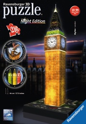 [12588 3] Puzzle 3D Especiale -Big Ben -Night Edition- Ravensburger