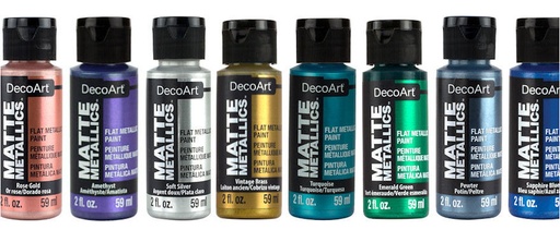Decoart Pintura Acrílica Matte Metallics 60ml. Decoart