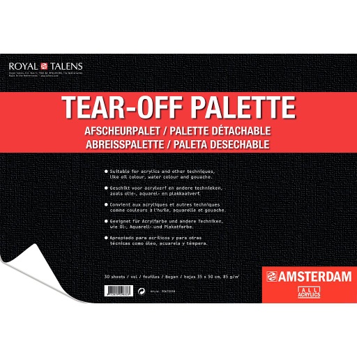 [90673550] Paleta Desechable Papel Bloc 30 Hojas 35 x 50 cm. Amsterdam