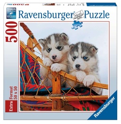 [15230 8] Puzzle 500 piezas -Cachorros de Husky- Ravensburger