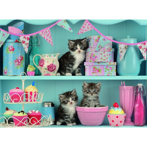 [14684 0] Puzzle 500 piezas -Gatitos y Cupcakes- Ravensburger