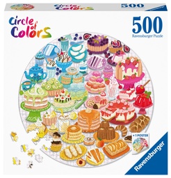 [17171 2] Puzzle 500 piezas Circular -Postres- Ravensburger