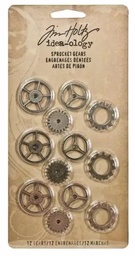 [12TH92691] Mini Engranajes (12 pzs.) Tim Holtz