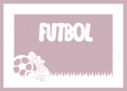 [DECO-101] Marco y Letras -Fútbol- 17 x 12 cm. Dayka 